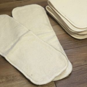 Hemp Cotton reusable diaper insert pads